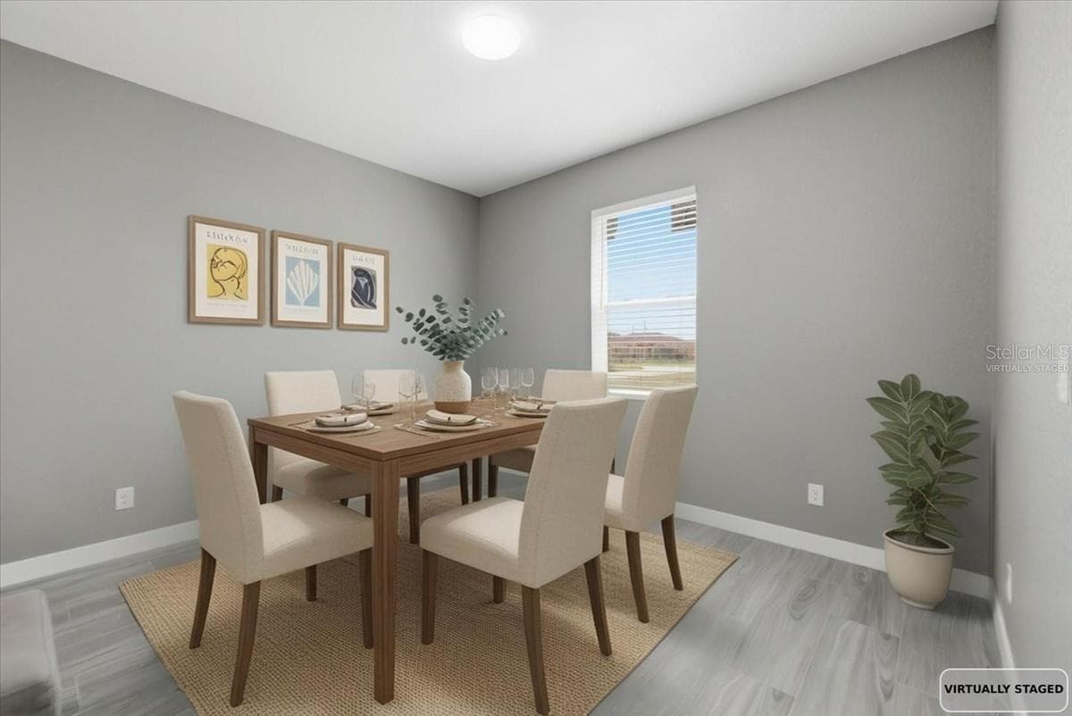 Virtually staged: dining room - 2683 HOPWOOD RD, NORTH PORT