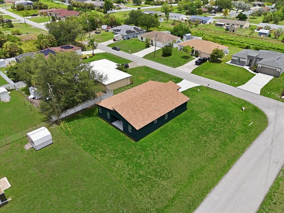 Aerial Corner lot house - 2683 HOPWOOD RD, NORTH PORT