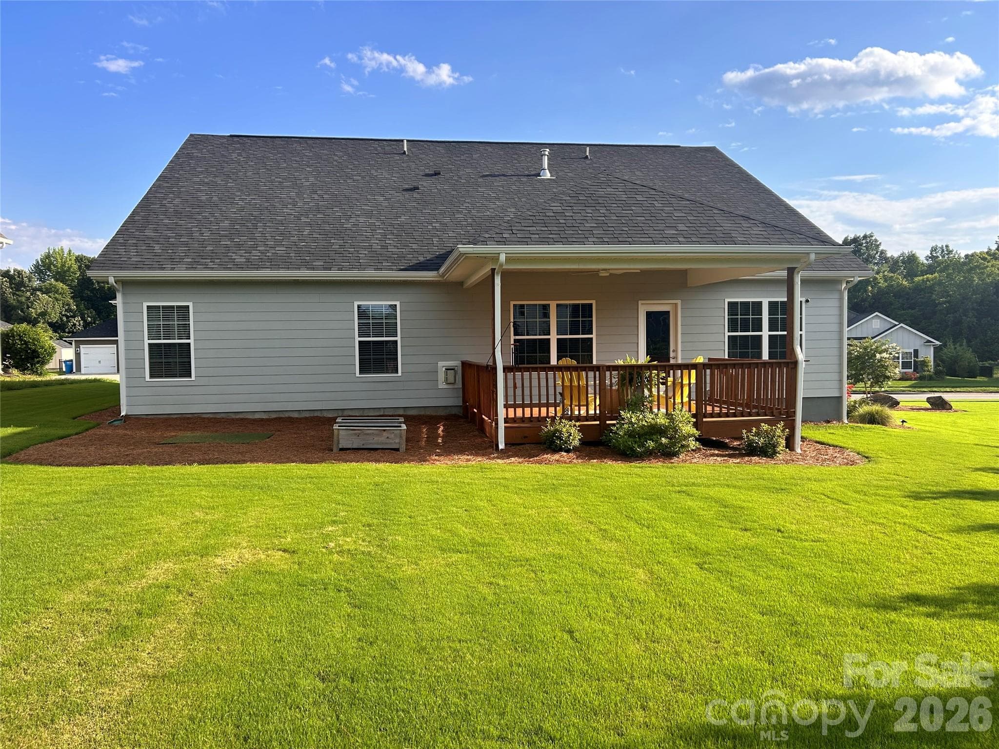 Back of Home - Fresh New Bermuda Grass - 11765 Glenwood Drive, Locust