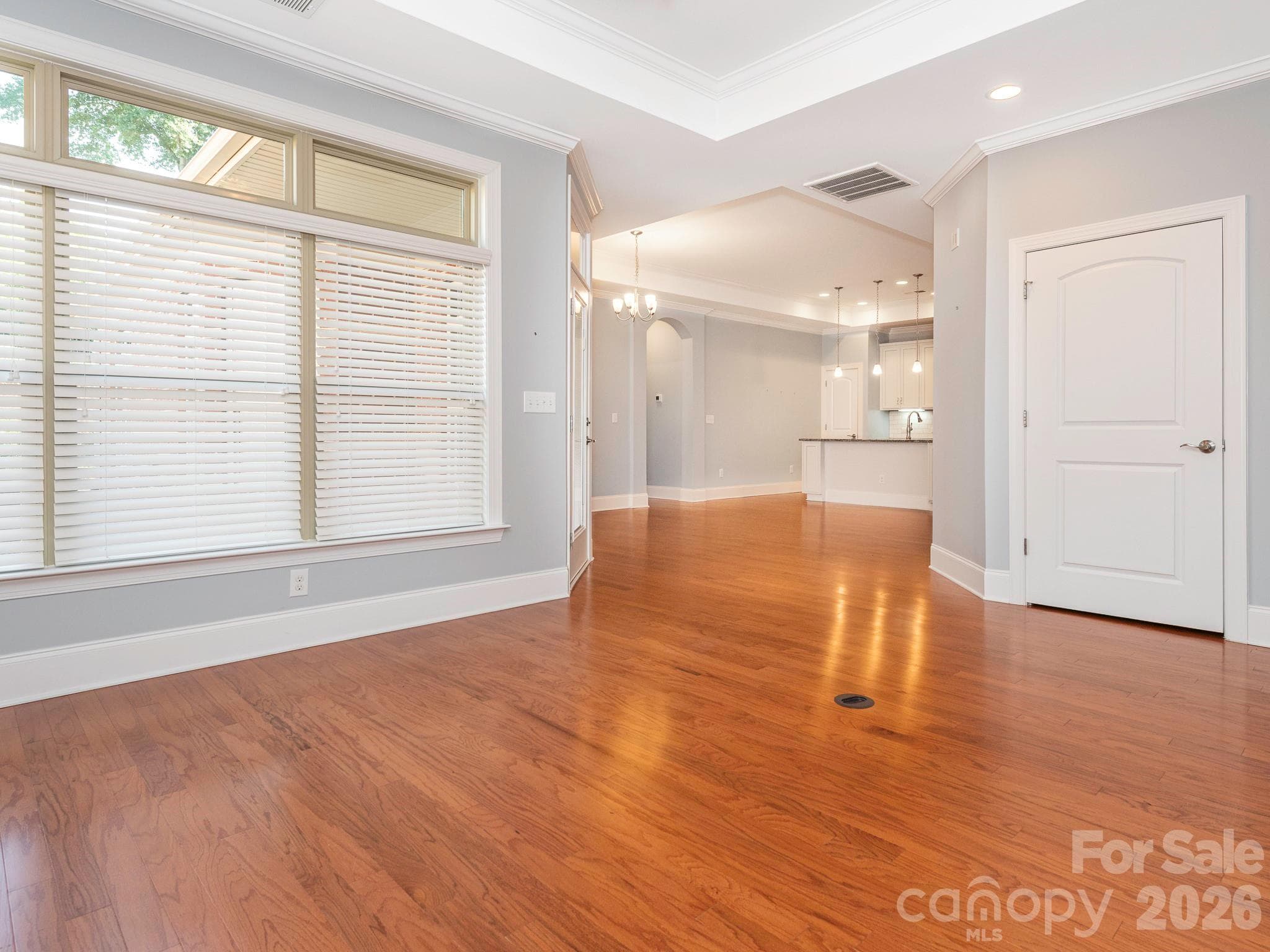 View from the great room into the kitchen. - 4534 Ideal Way, Harrisburg