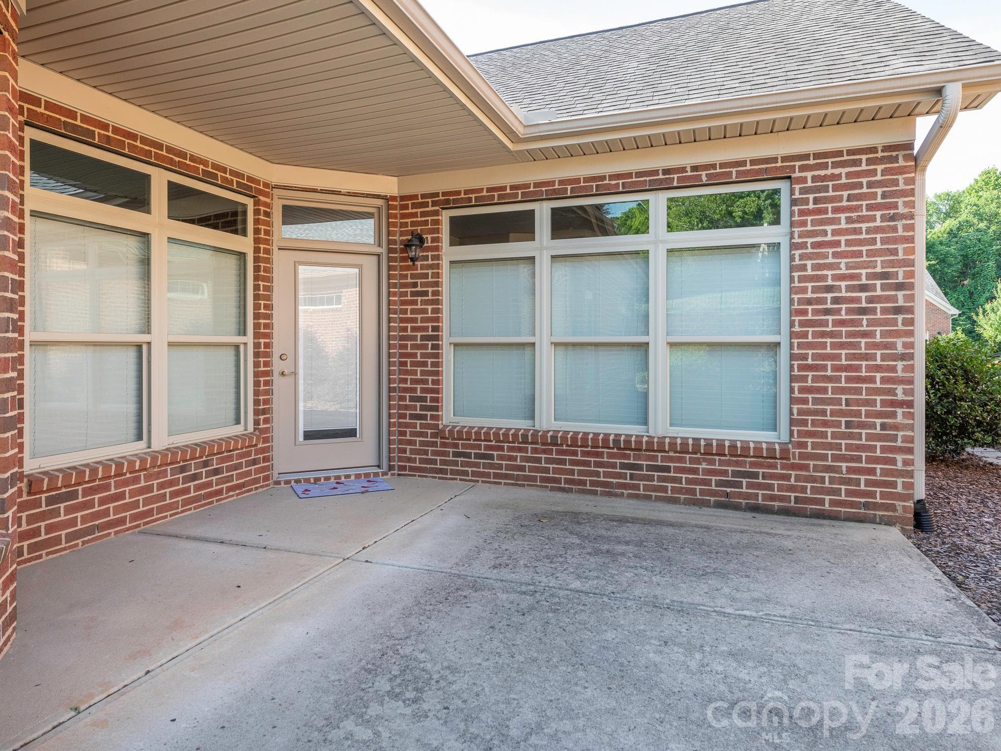 Private back patio is partially covered - 4534 Ideal Way, Harrisburg