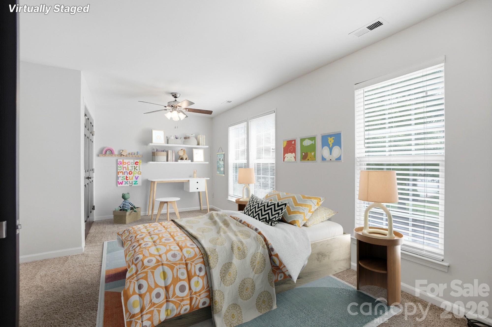 Secondary Bedroom / Virtually Staged - Charlotte