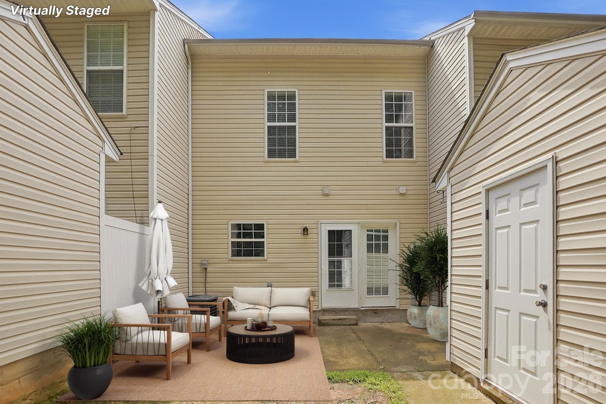 Back Patio / Virtually Staged - Charlotte
