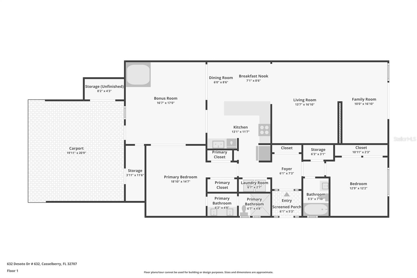The Floorplan - 632 DESOTO DR #632, CASSELBERRY