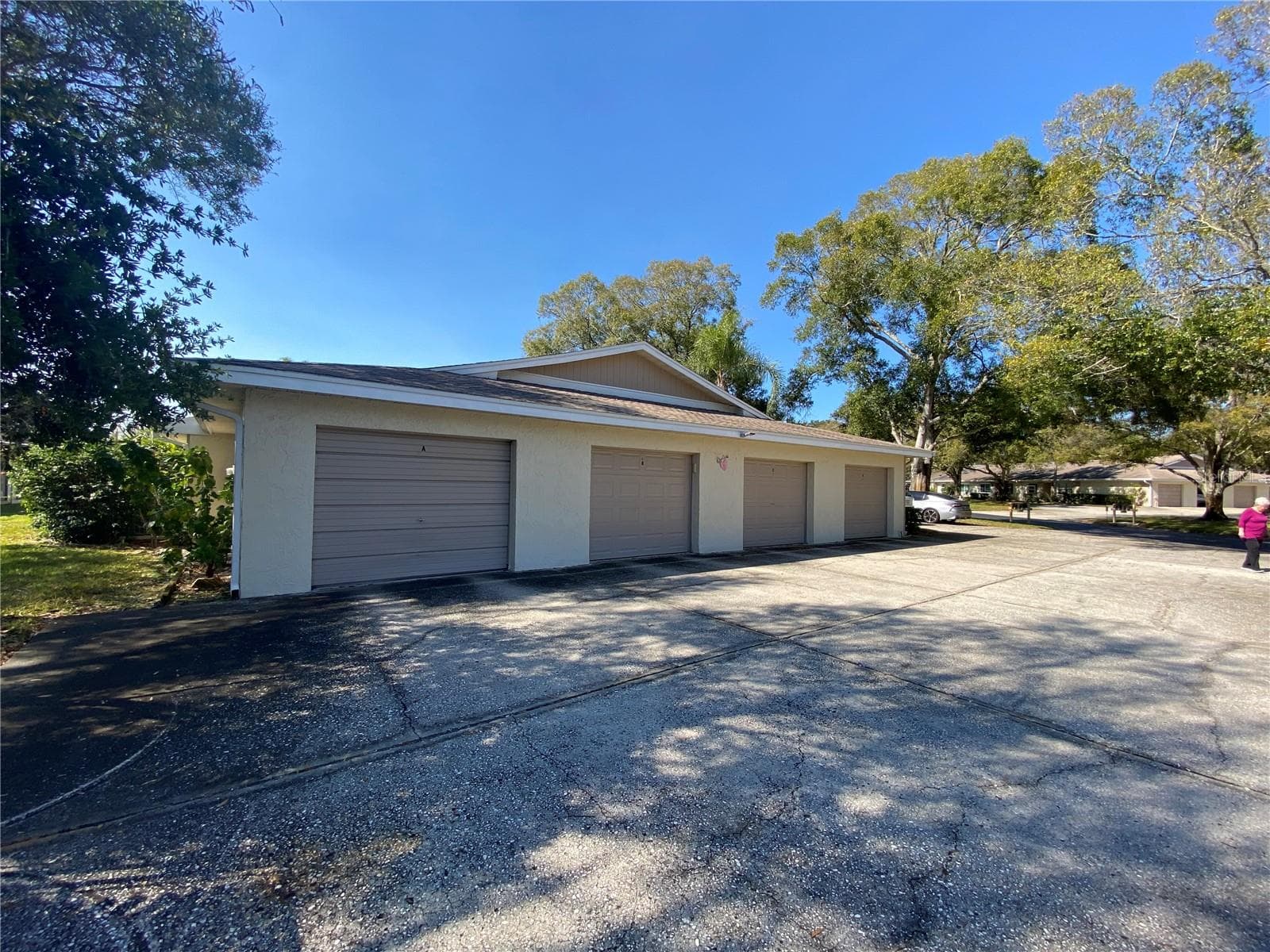 Single car garage offers plenty of space for golf cart also. - 1059 DUNROBIN DR #B, PALM HARBOR