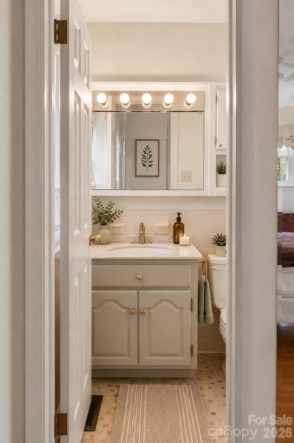 Virtual Staged Primary Bath Entry - 5305 Icard Ridge Road, Hickory