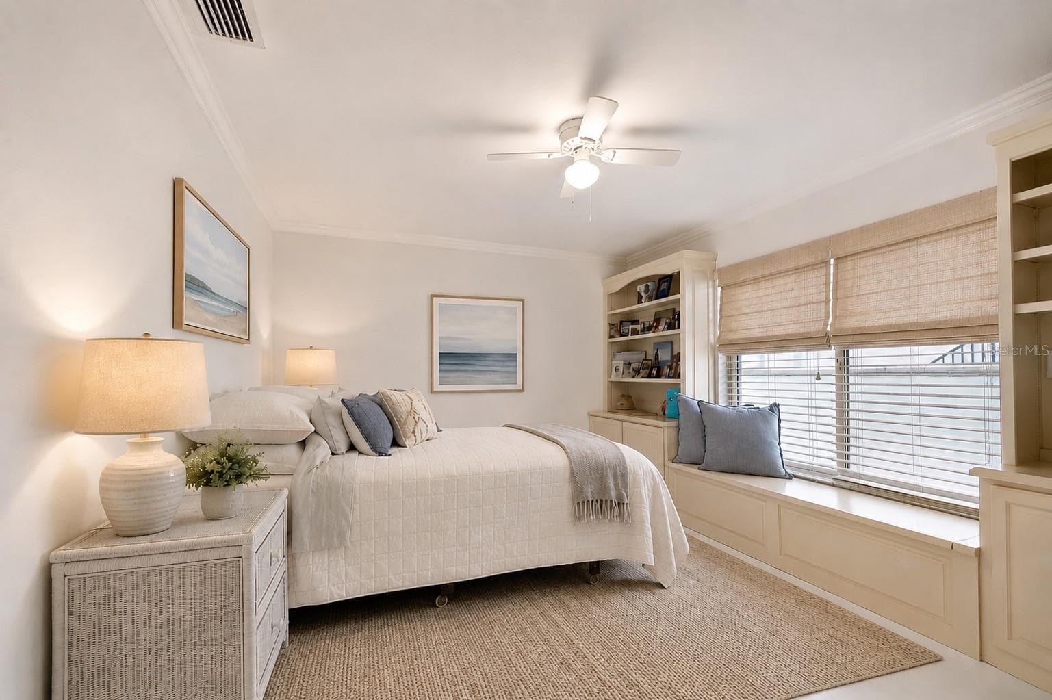 Bedroom 2 - added virtual decoration without alteration to actual space - 205 HARRISON AVE, BELLEAIR BEACH