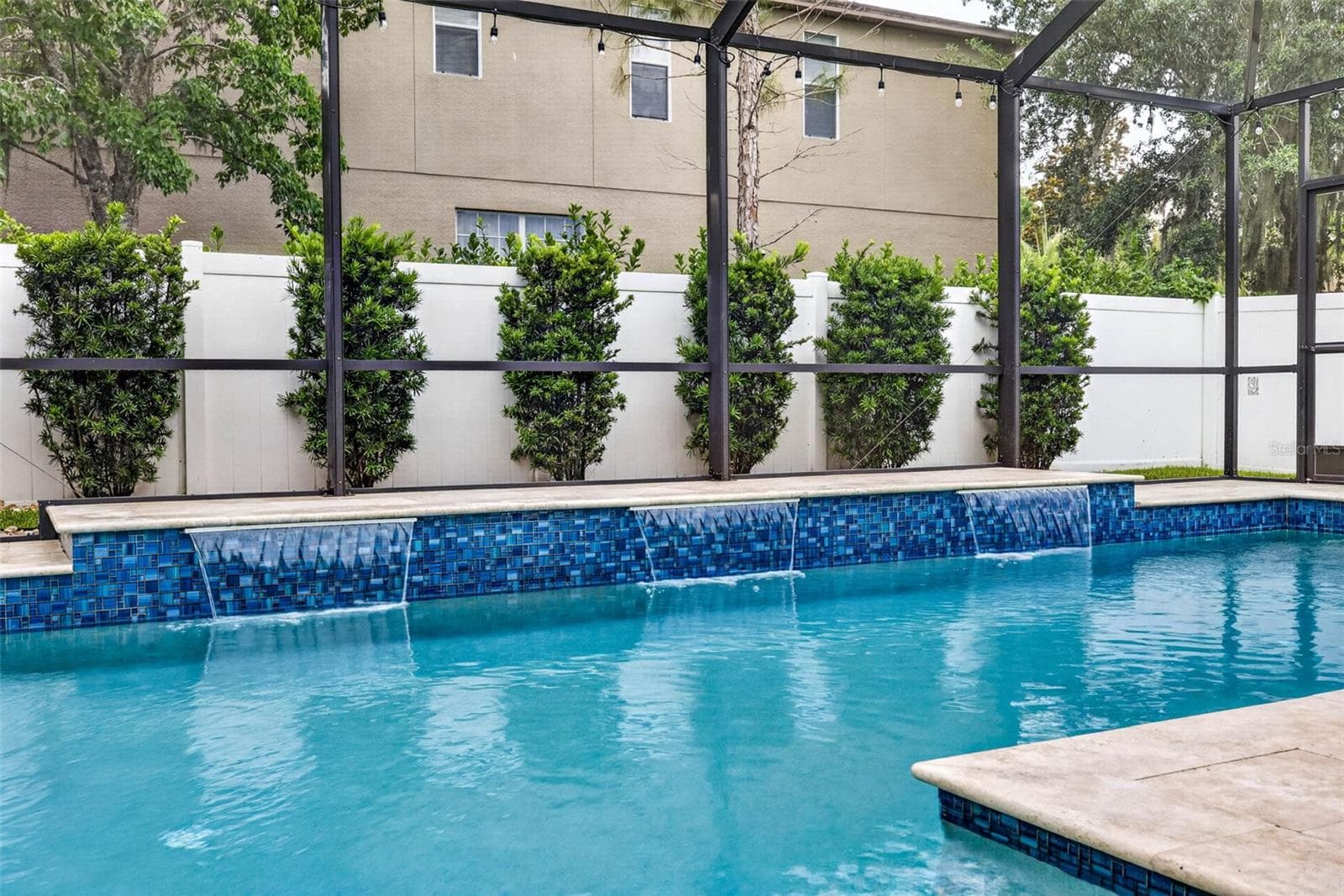 Saltwater Pool with Triple Waterfall - 29894 CHAPEL CHASE DR, WESLEY CHAPEL