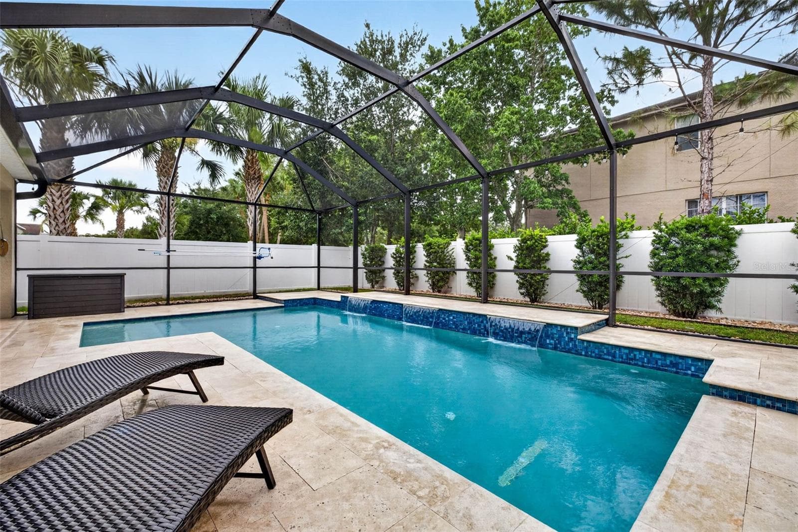 Saltwater Pool with Triple Waterfall - 29894 CHAPEL CHASE DR, WESLEY CHAPEL