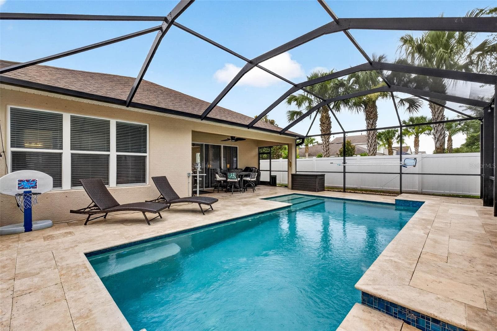 Saltwater Pool with Screened Lanai Enclosure - 29894 CHAPEL CHASE DR, WESLEY CHAPEL