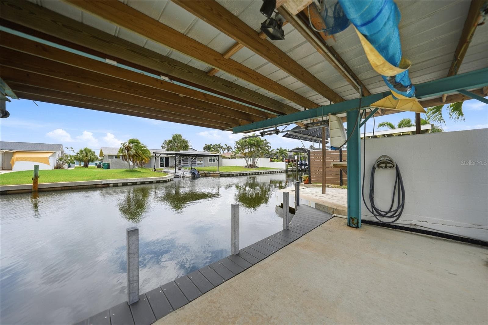 Half the view from the boat port - 1433 LEMON BAY DR, ENGLEWOOD