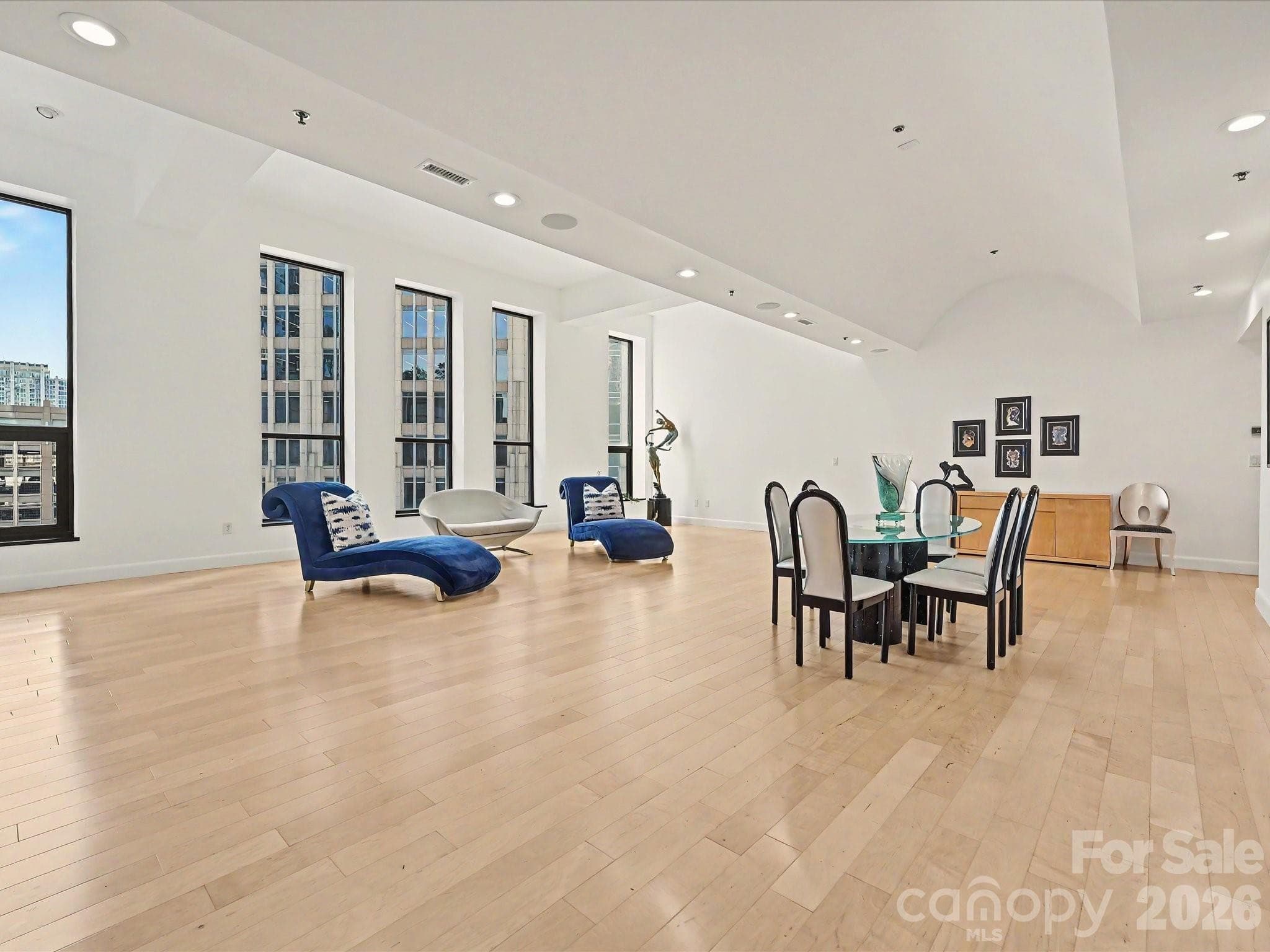 View of Great Room/Dining from Kitchen - 127 N Tryon Street, Charlotte