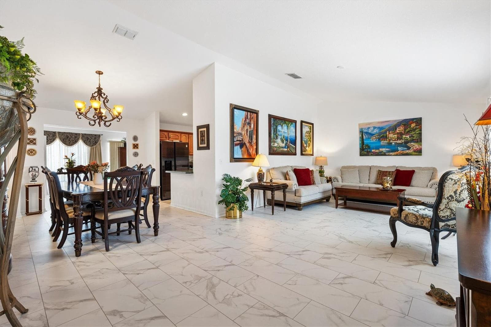 Another angle of living room to right and dining room to left - 9498 SE 174TH LOOP, SUMMERFIELD