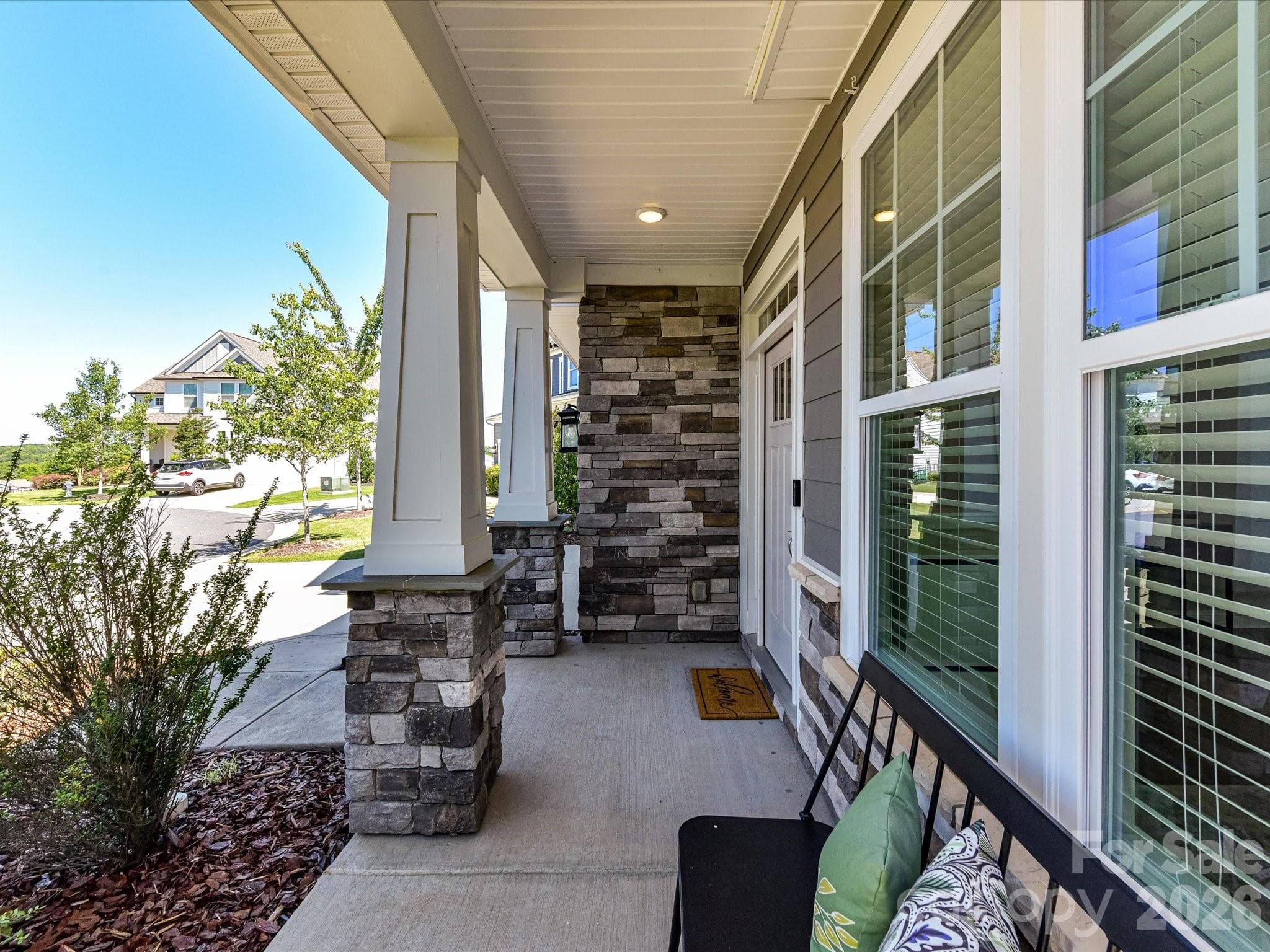 Covered Front Porch Large enough for your Rocking Chairs - 6203 Six String Court, Fort Mill