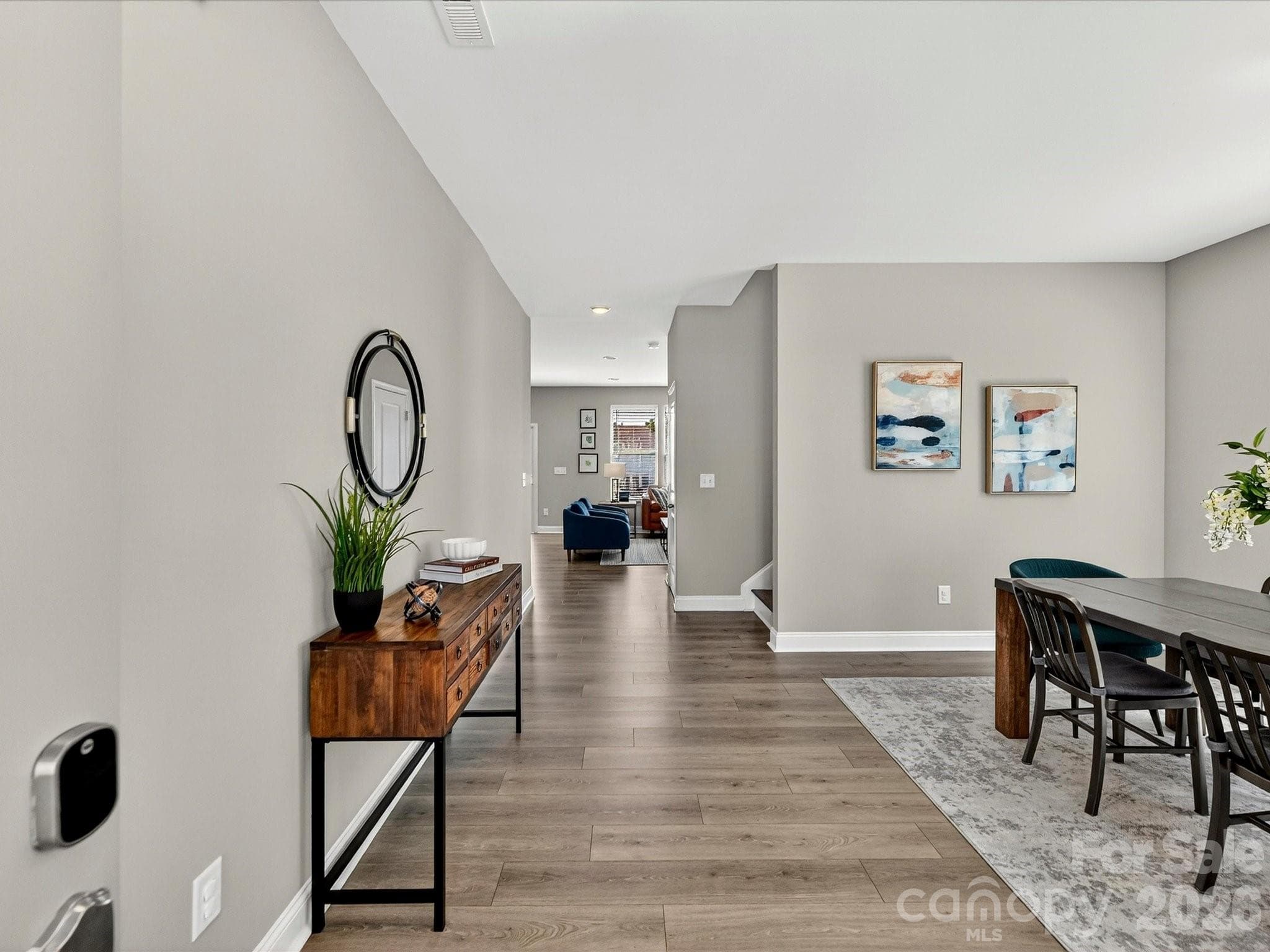 Open Concept Entry with Wide Foyer that opens to Large Flex Room - 6203 Six String Court, Fort Mill