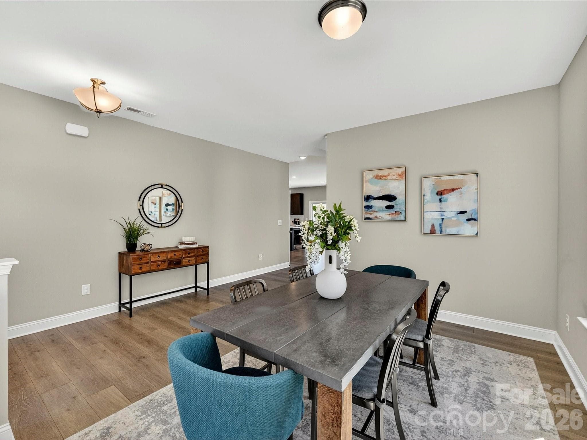 Wide Plank Flooring Enhances this Main Level of the Home - 6203 Six String Court, Fort Mill