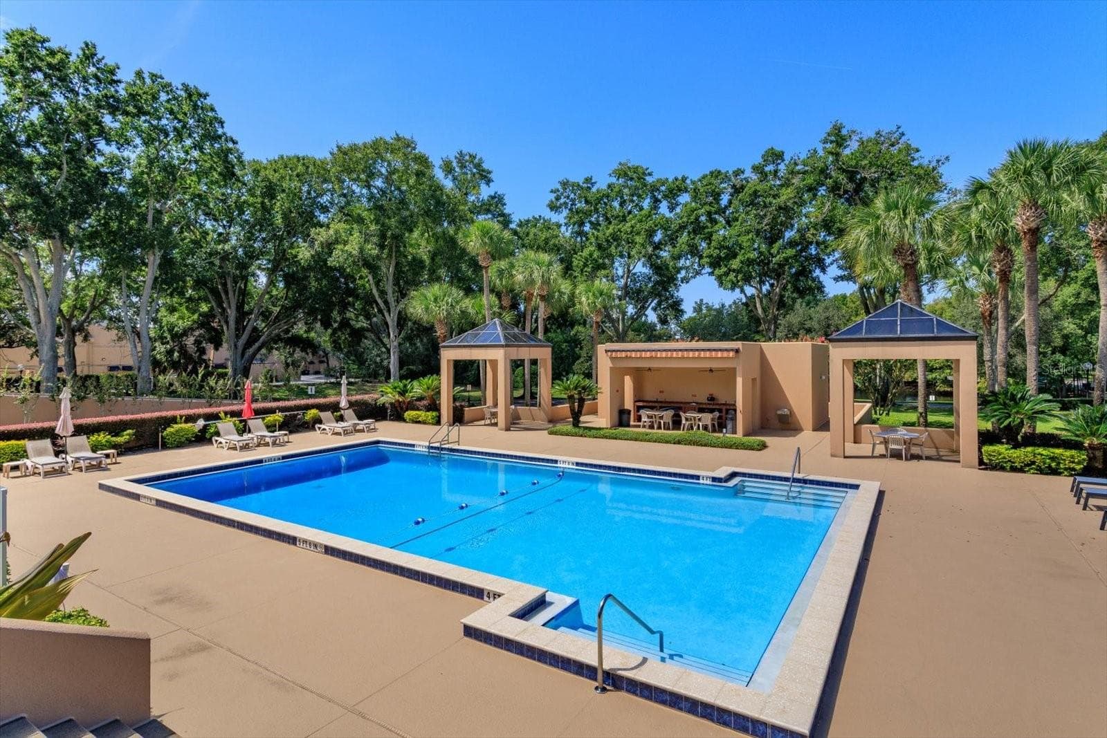 pool and cabanas - 7550 HINSON ST #6A, ORLANDO