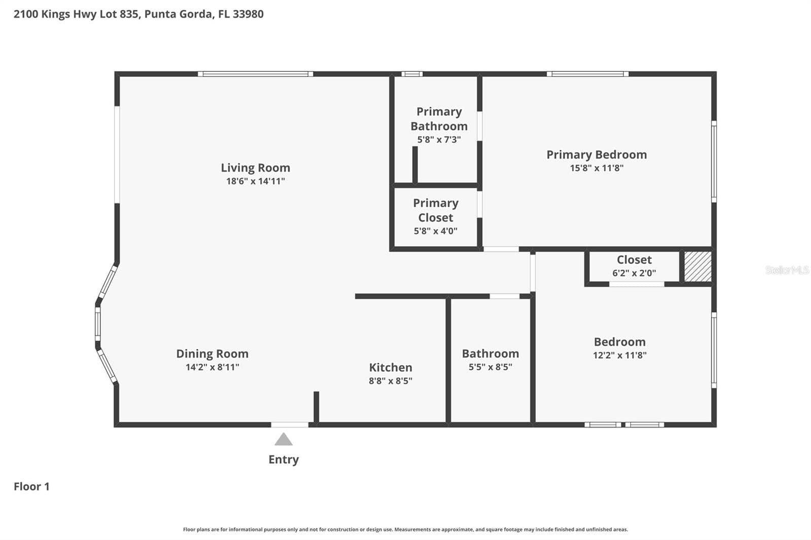 Floor Plan - 2100 KINGS HWY #835, PORT CHARLOTTE