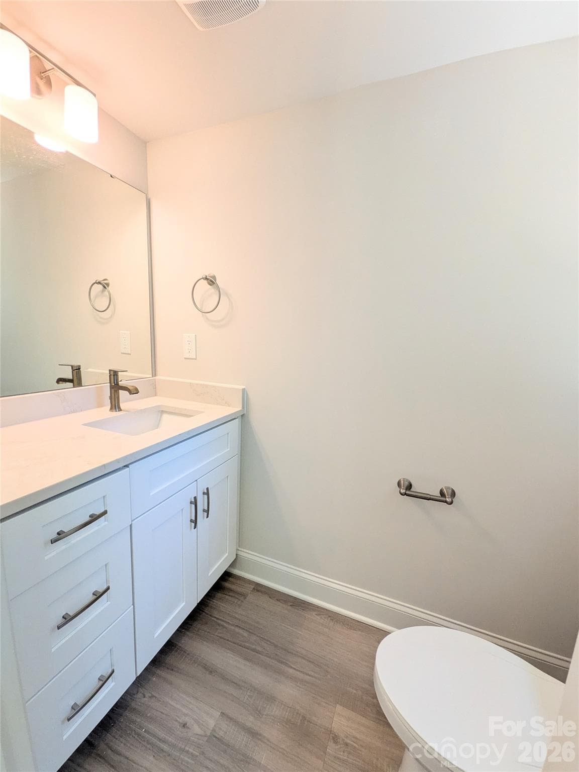 Half bath on main level for convenience - 209 James Street, Kannapolis