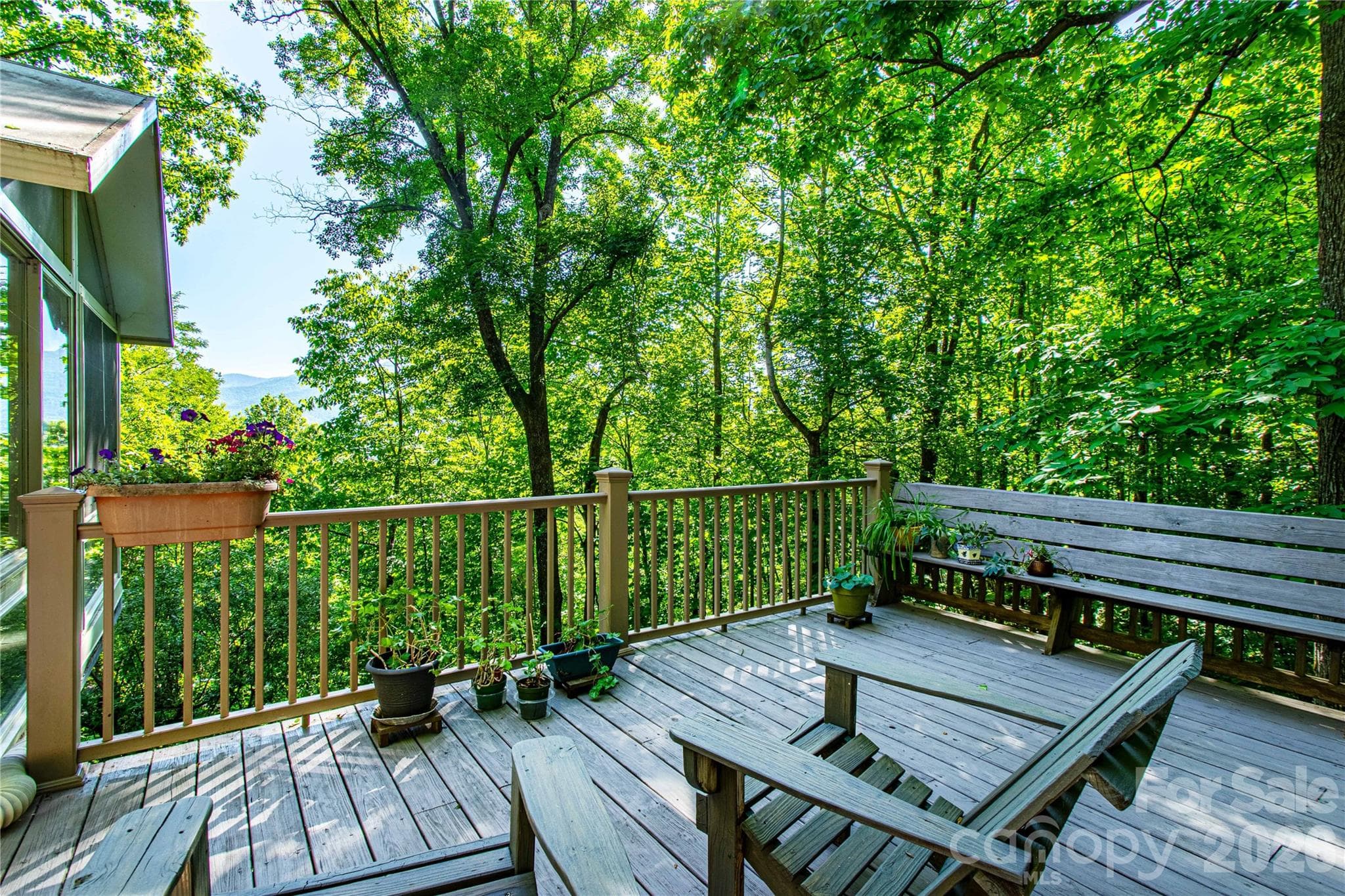 Another look of the mountains from the entertainment deck. - 22 Great Aspen Way, Black Mountain
