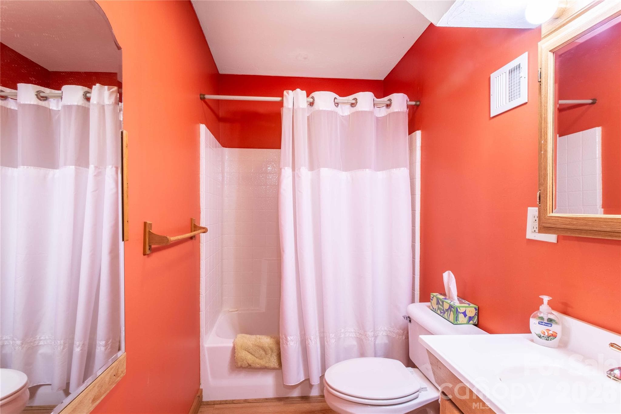 Lower level full bathroom for guests or tenants. - 22 Great Aspen Way, Black Mountain
