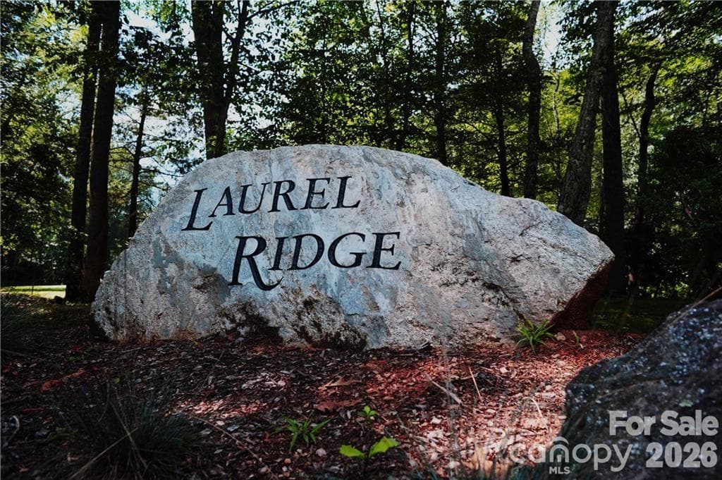This appropriate sign at the road welcomes you to Laurel Ridge. - 22 Great Aspen Way, Black Mountain