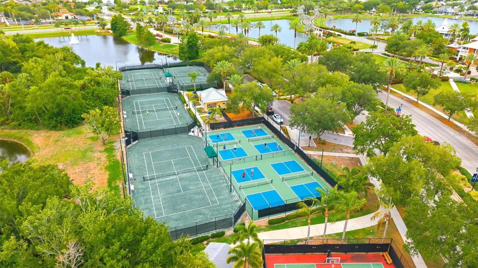 Tennis and pickleball courts - 5232 WISHING ARCH DR, APOLLO BEACH
