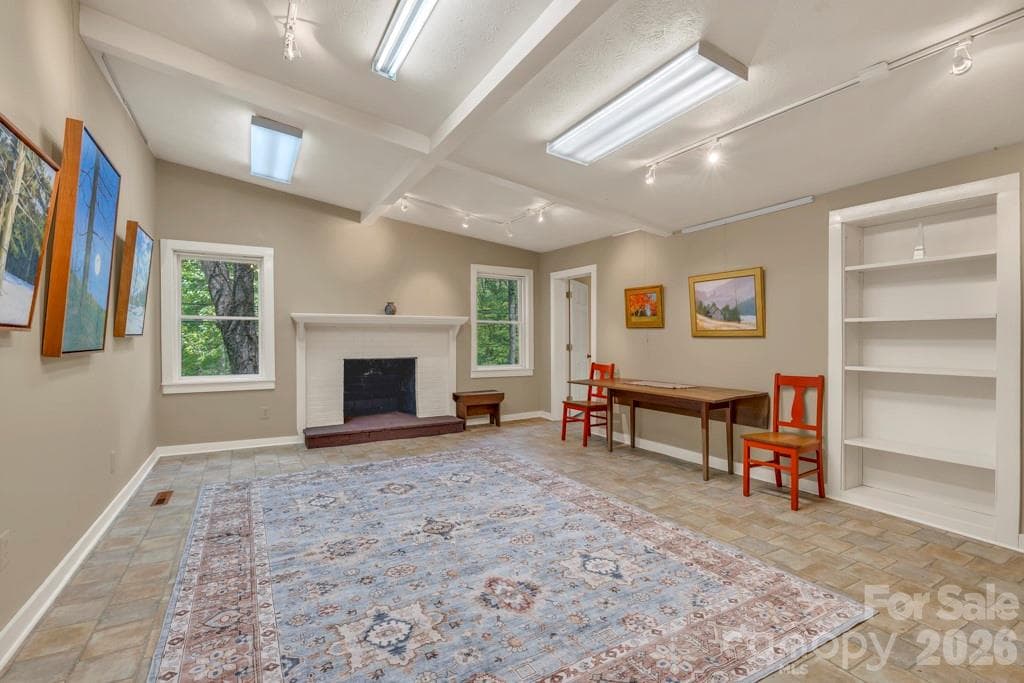 Main-level second living or bonus room, used as an Artists Studio in the past! - 1590 Shulls Mill Road, Boone