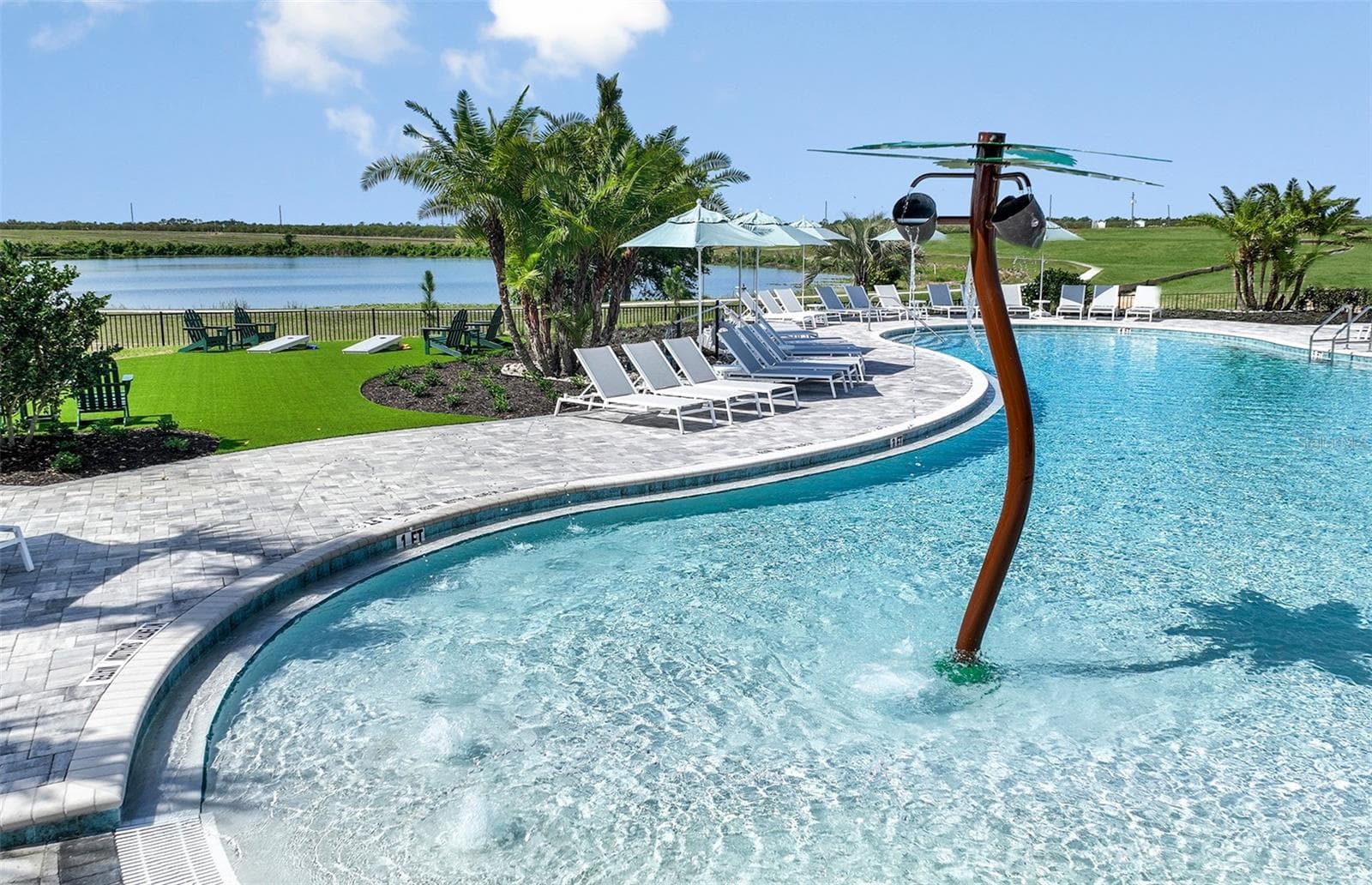 Zero Entry Pool - 1436 HAMILTON WAY, LAKE ALFRED