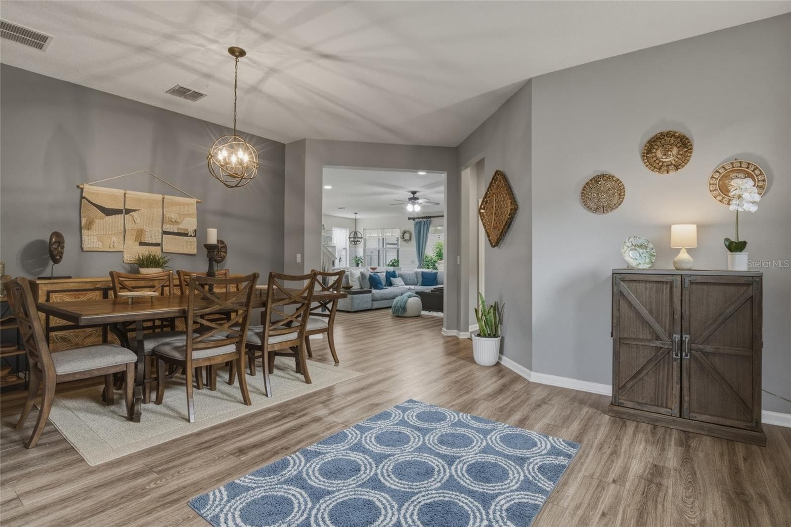 Foyer and Dining Room - 16742 ABBEY HILL CT, CLERMONT