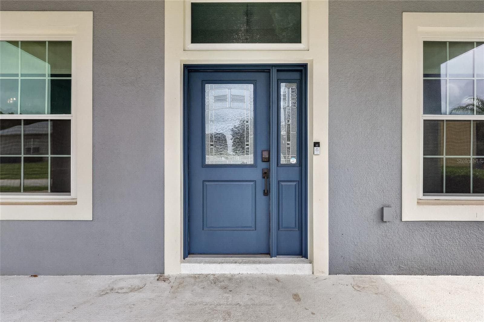 Beautiful front door entry with leaded glass details ~ - 5006 RISHLEY RUN WAY, MOUNT DORA