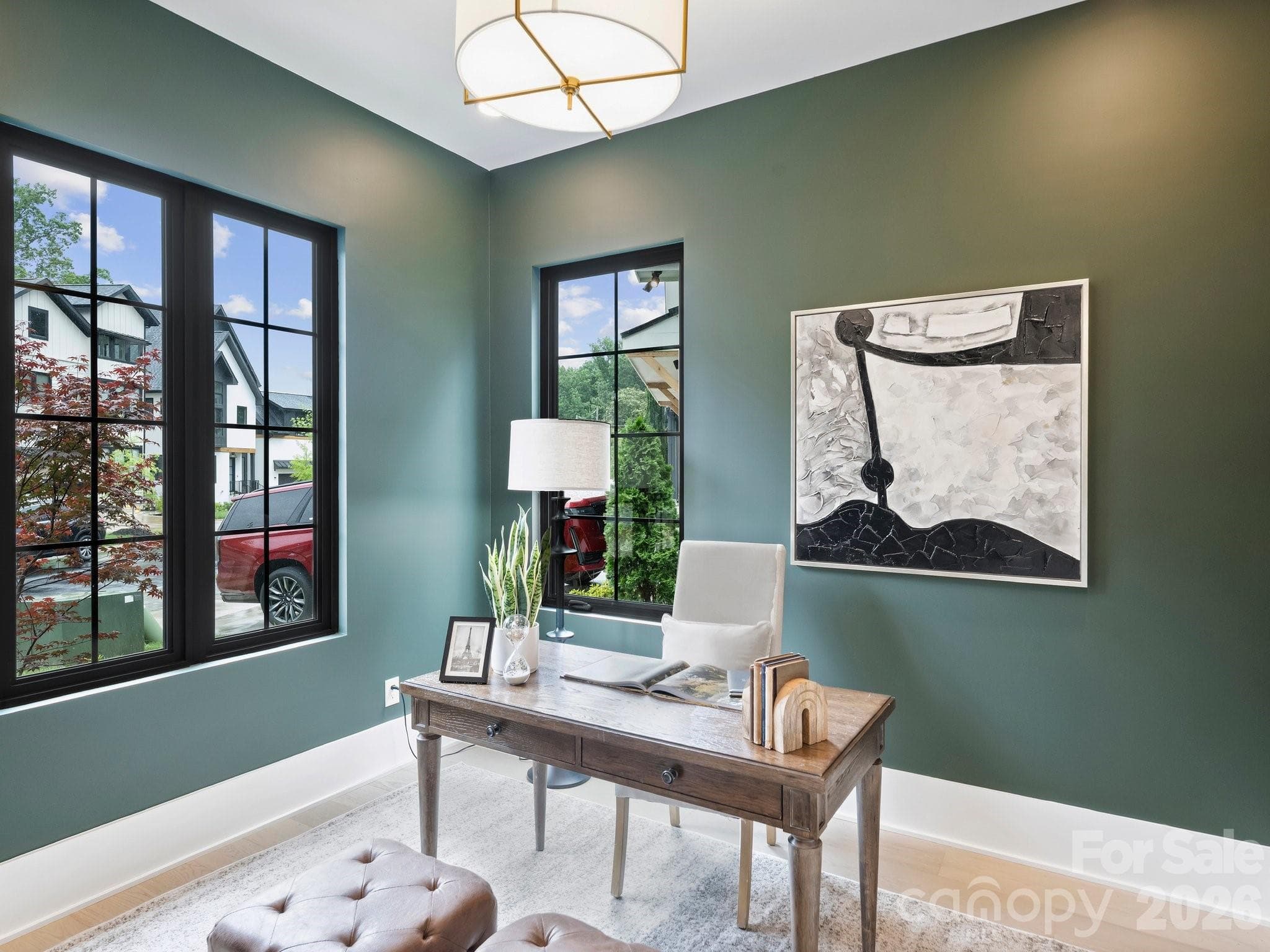 Main level office or guest space - 923 Laurel Creek Lane, Charlotte