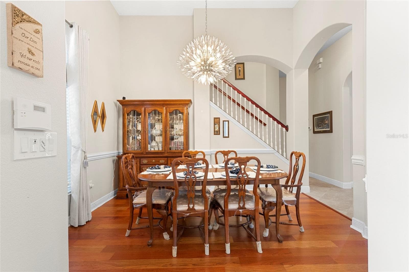 Formal Dining Room-Updated Crystal Chandalier - 20203 CANE RIVER WAY, TAMPA