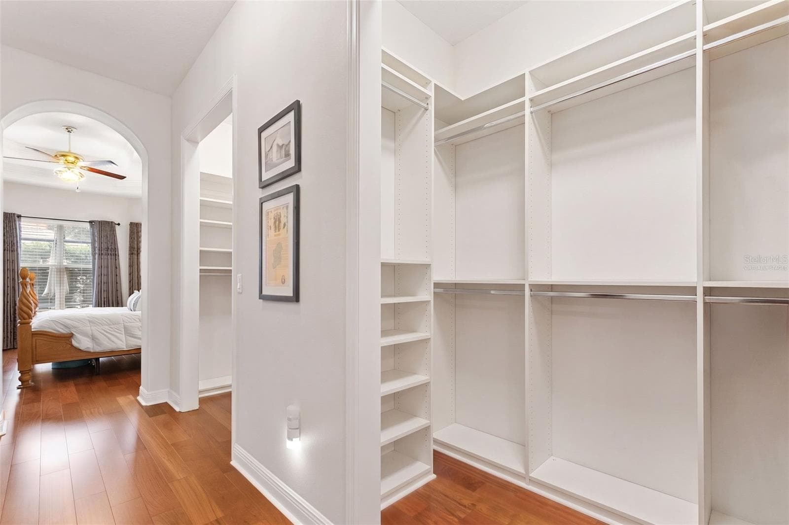 Virtually Staged- Primary Walk-In Custom Closet Two - 20203 CANE RIVER WAY, TAMPA