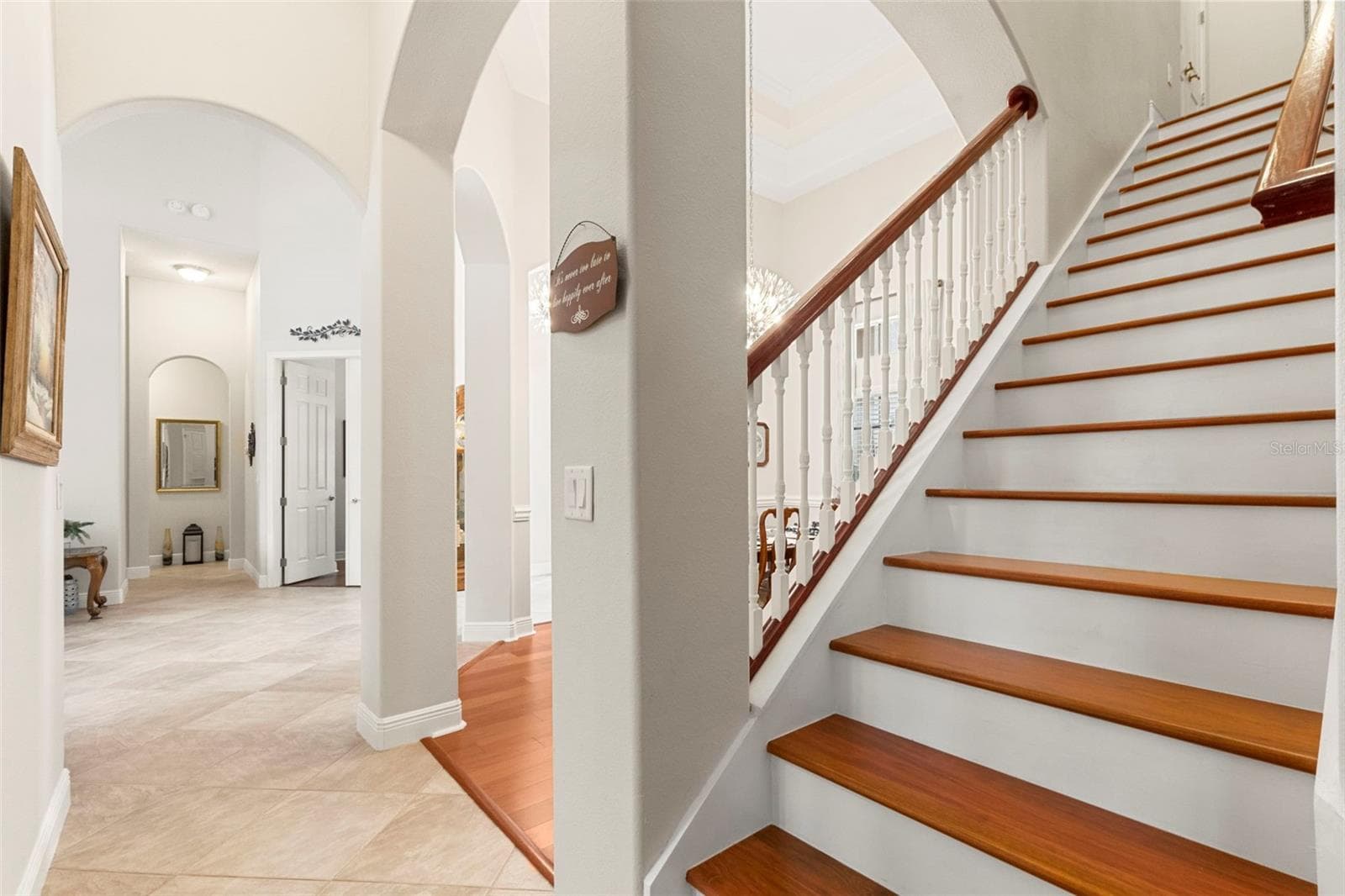 Stair Case To Second Floor - 20203 CANE RIVER WAY, TAMPA