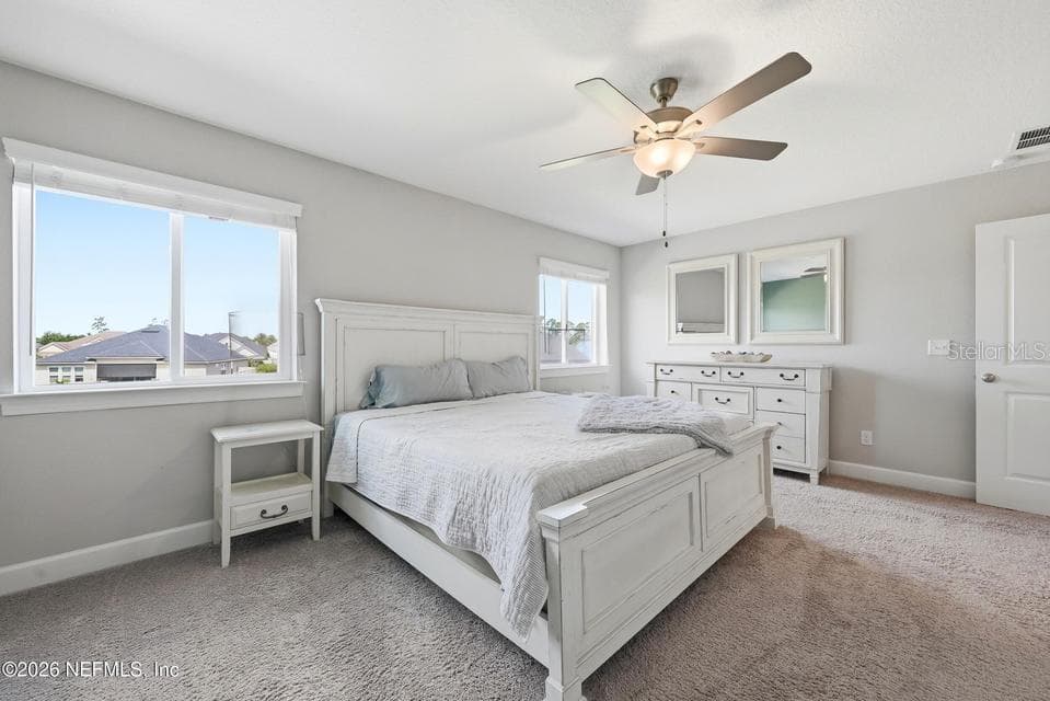 Upstairs Bedroom with Ensuite Bathroom - 128 WINDWALKER DR, ST AUGUSTINE