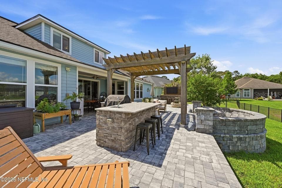 Outdoor Entertainment Area - 128 WINDWALKER DR, ST AUGUSTINE