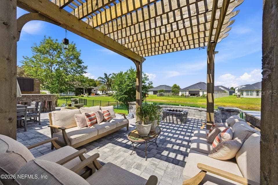 Outdoor Entertainment Area - 128 WINDWALKER DR, ST AUGUSTINE