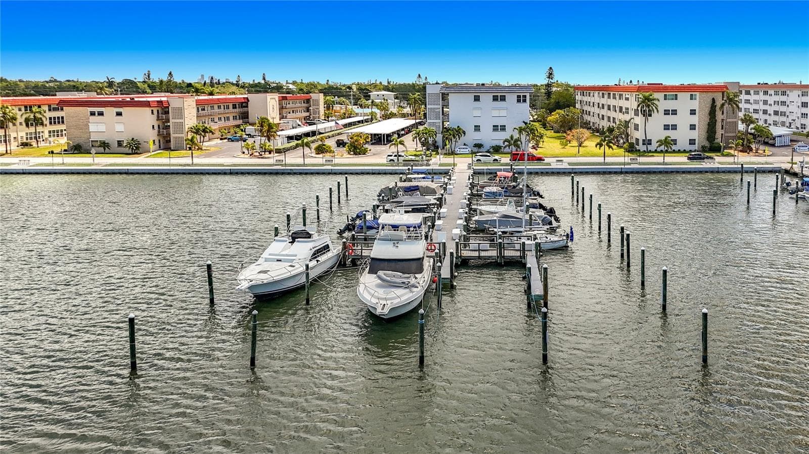 Docks in front of building - 3018 59TH ST S #102, GULFPORT