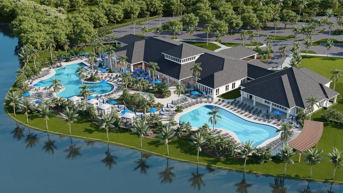 Rendering of amenities center - 8613 SANDPOINT ST, SARASOTA