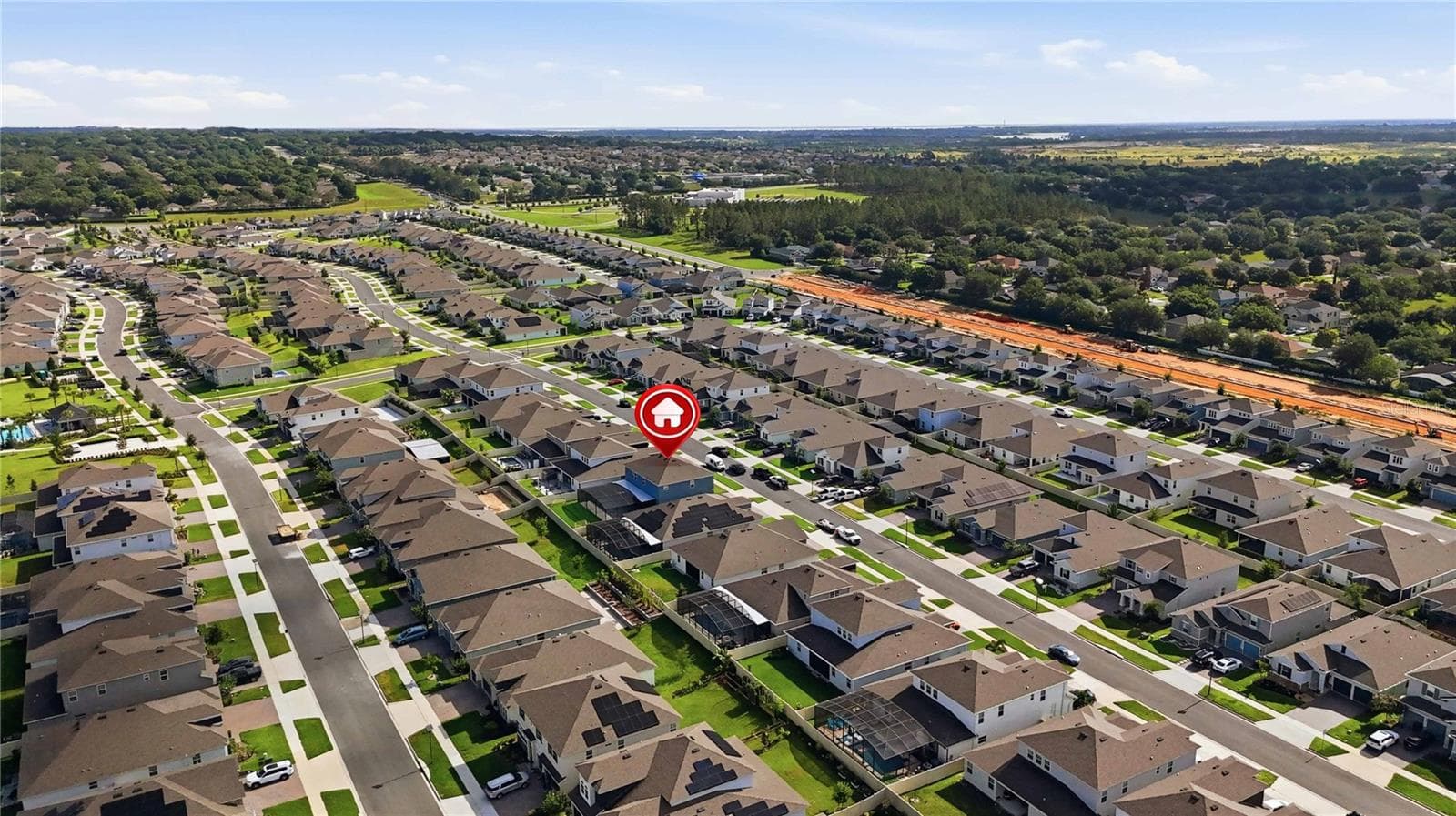 Aerial Location - 4519 LIONS GATE AVE, CLERMONT