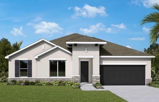 Front Exterior Rendering **Paint Colors May Vary - 437 SPRING HARVEST DR, PLANT CITY