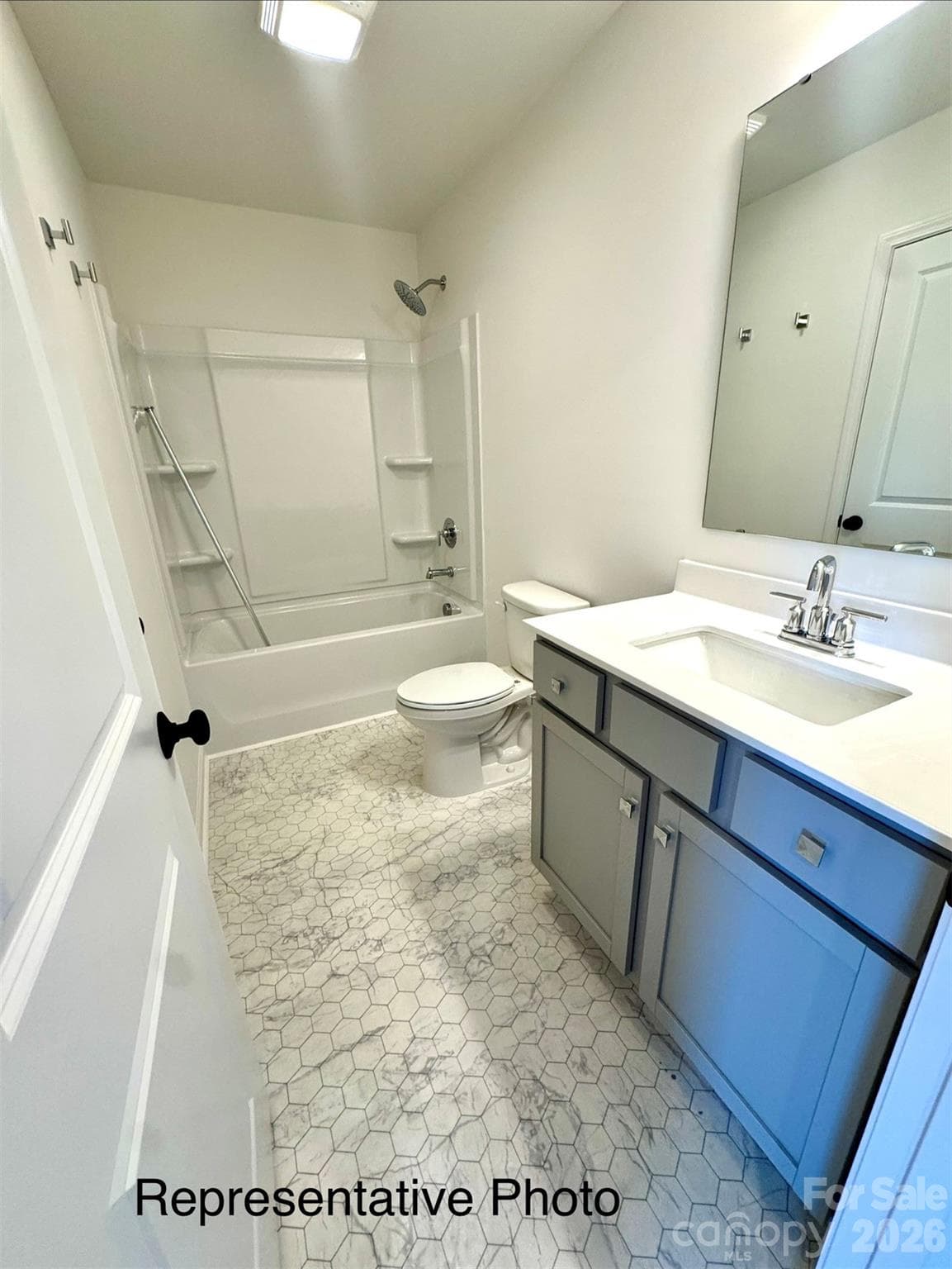 Full bath 2, also has linen closet - 407 Drawbar Drive, Clover