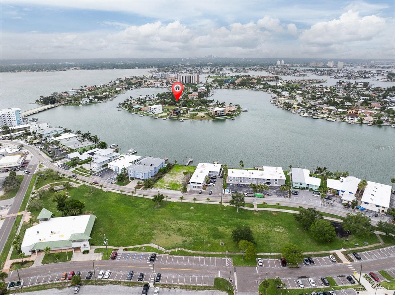Viewpoint from about Gulf Blvd. to home - 55A DOLPHIN DR, TREASURE ISLAND