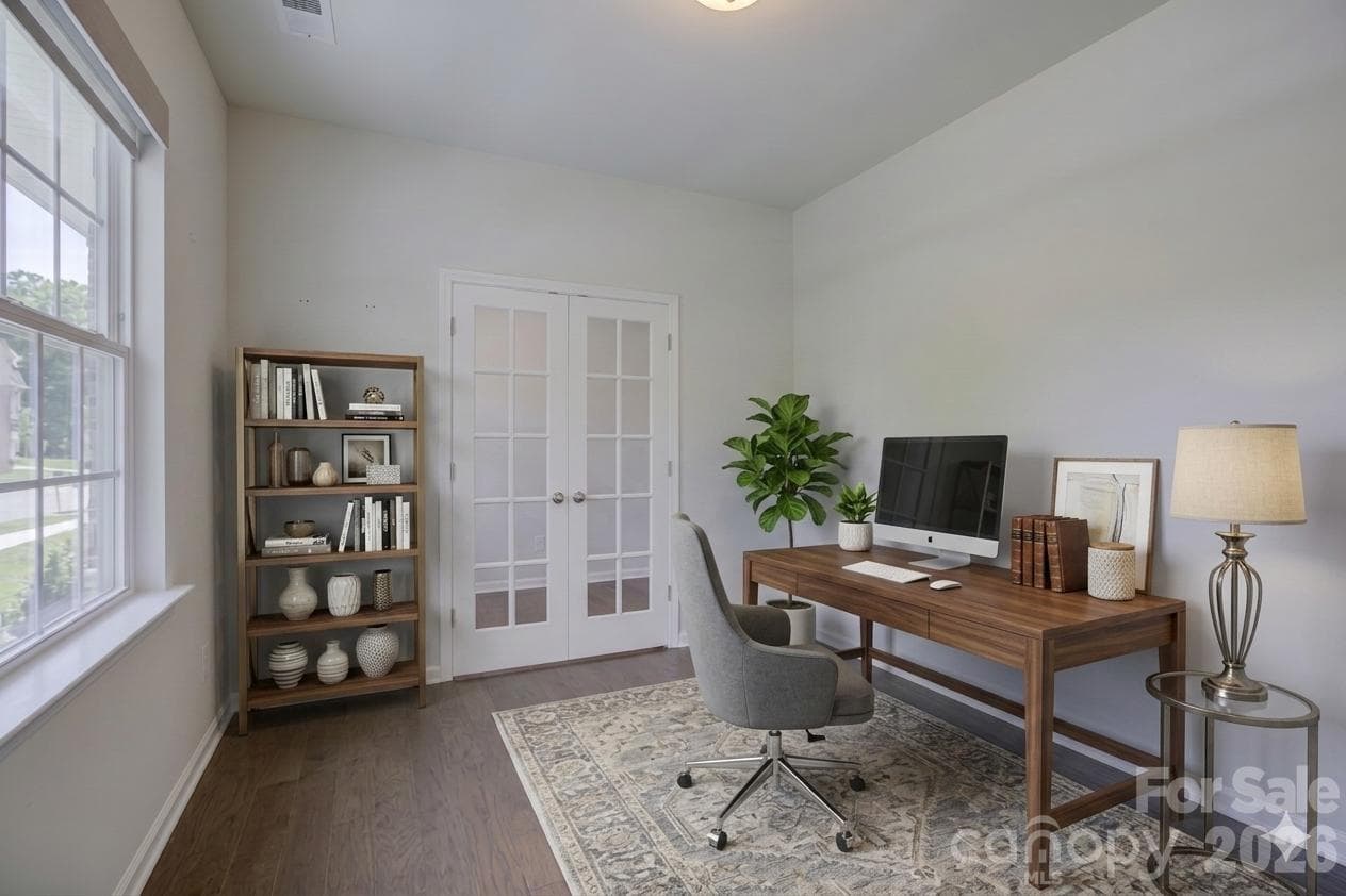Virtually staged office - 17812 New Mark Avenue, Charlotte