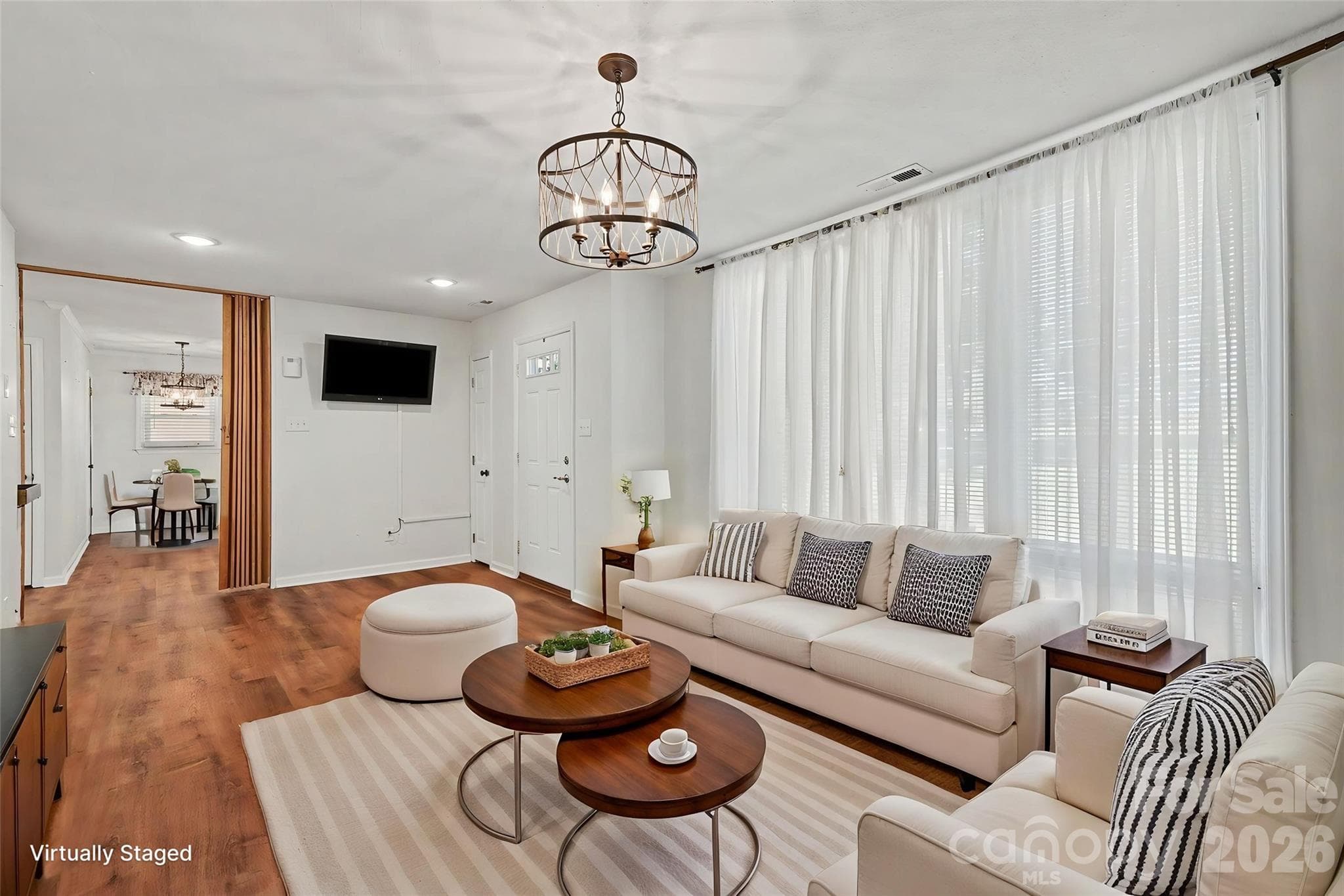 Living Room - Virtually Staged - Statesville