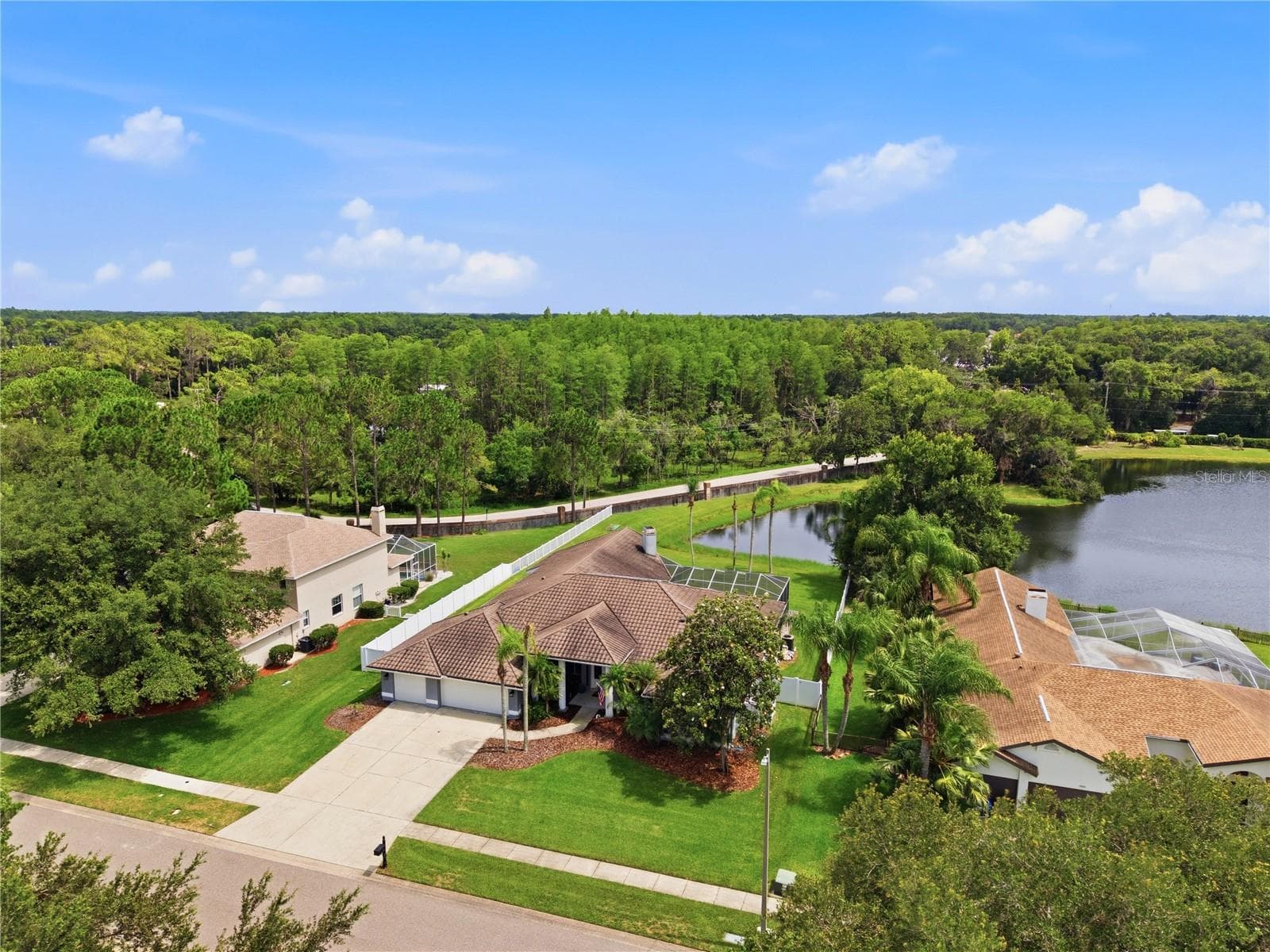 Aerial view of the front of the property - 17024 WINNERS CIR, ODESSA