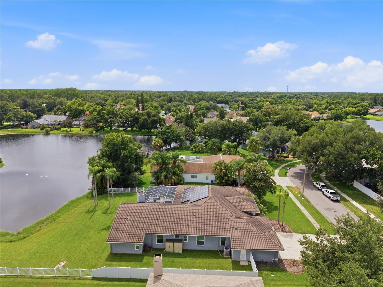 East aerial view - 17024 WINNERS CIR, ODESSA