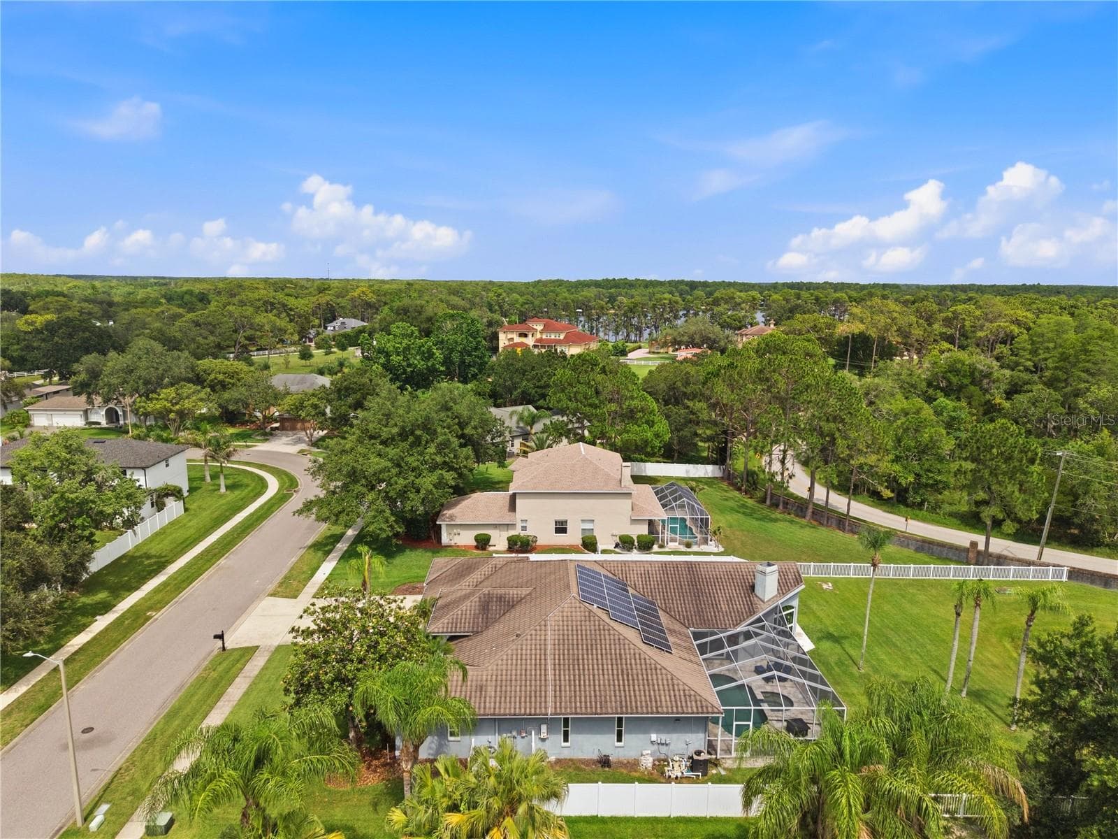West aerial view - 17024 WINNERS CIR, ODESSA