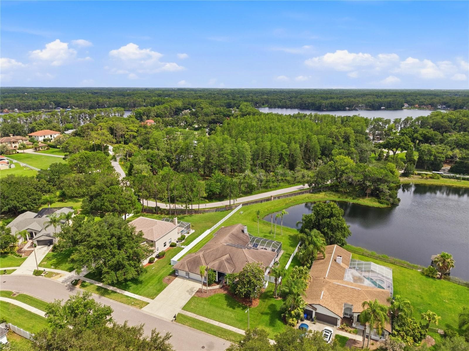Aerial view from the northwest of the property - 17024 WINNERS CIR, ODESSA